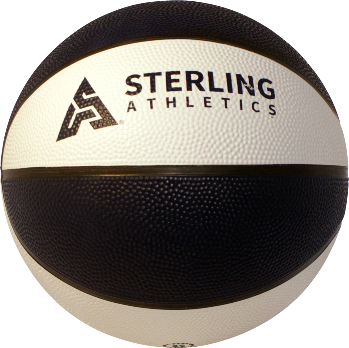 Sterling Athletics Black/White Indoor/Outdoor Rubber Basketball