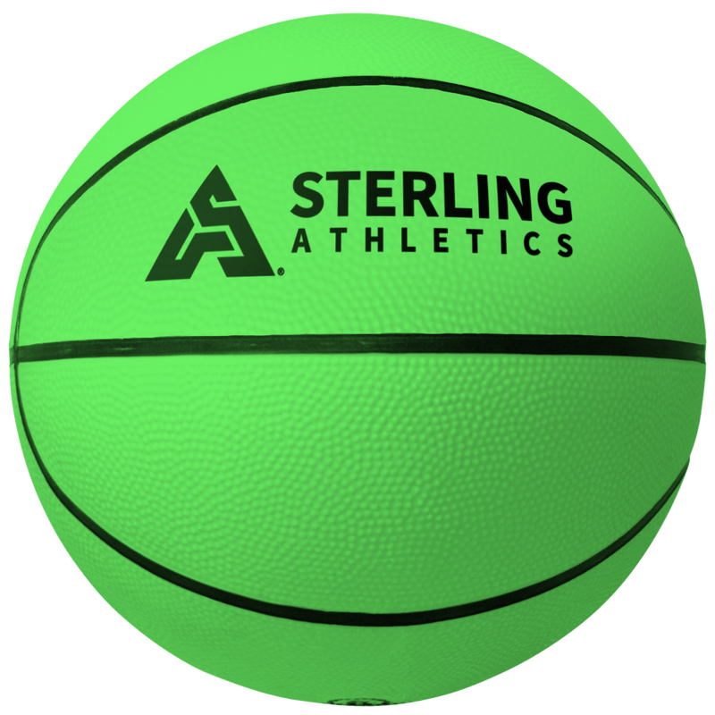 Sterling Athletics Neon Green Indoor/Outdoor Rubber Basketball