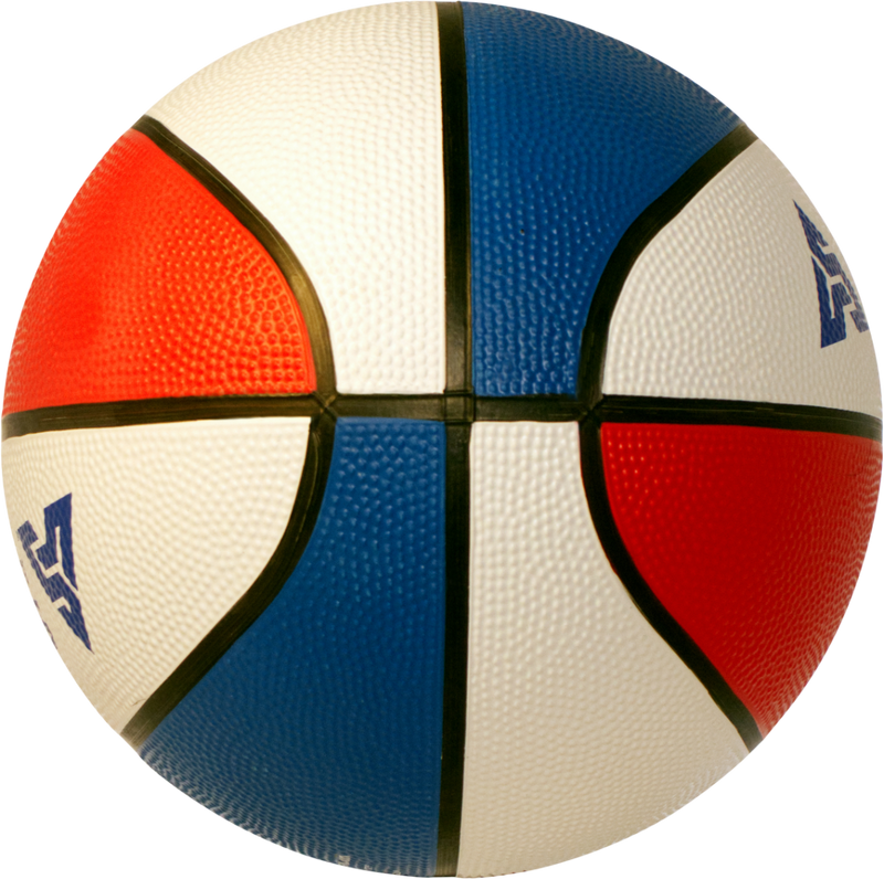 Sterling Athletics Red/White/Royal Indoor/Outdoor Rubber Basketball