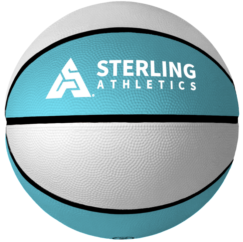 Sterling Athletics Carolina Blue/White Indoor/Outdoor Rubber Basketball