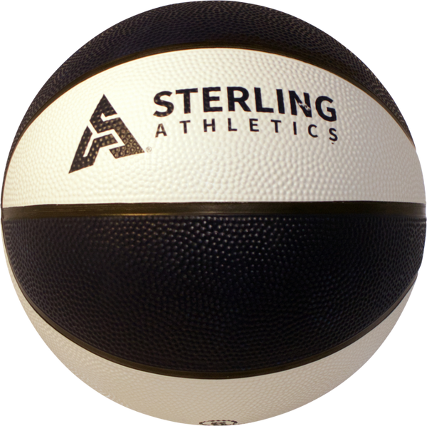Sterling Athletics Black/White Indoor/Outdoor Rubber Basketball
