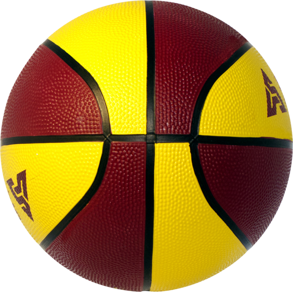 Sterling Athletics Maroon/Gold Indoor/Outdoor Rubber Basketball