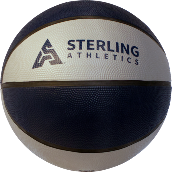 Sterling Athletics Navy/Grey Indoor/Outdoor Rubber Basketball