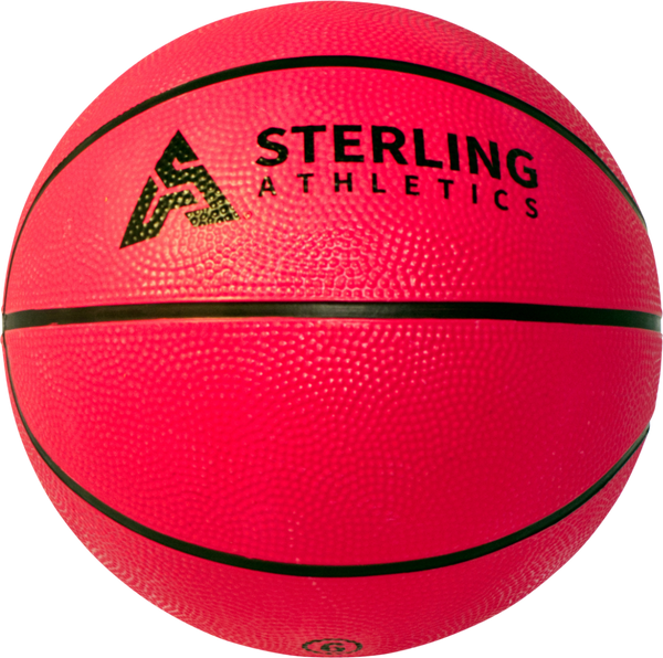 Sterling Athletics Neon Pink Indoor/Outdoor Rubber Basketball