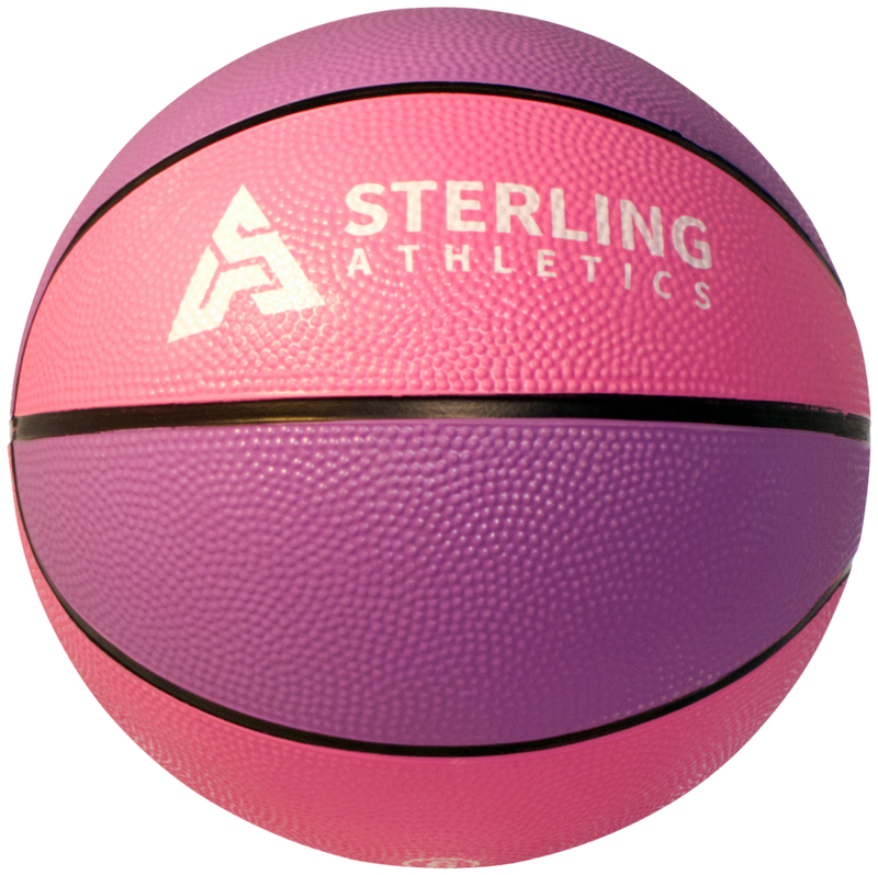 Sterling Athletics Purple/Pink Indoor/Outdoor Rubber Basketball