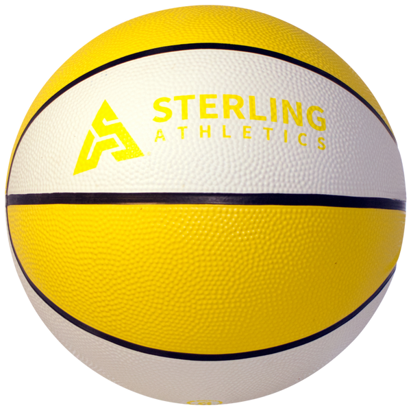 Sterling Athletics Gold/White Indoor/Outdoor Rubber Basketball