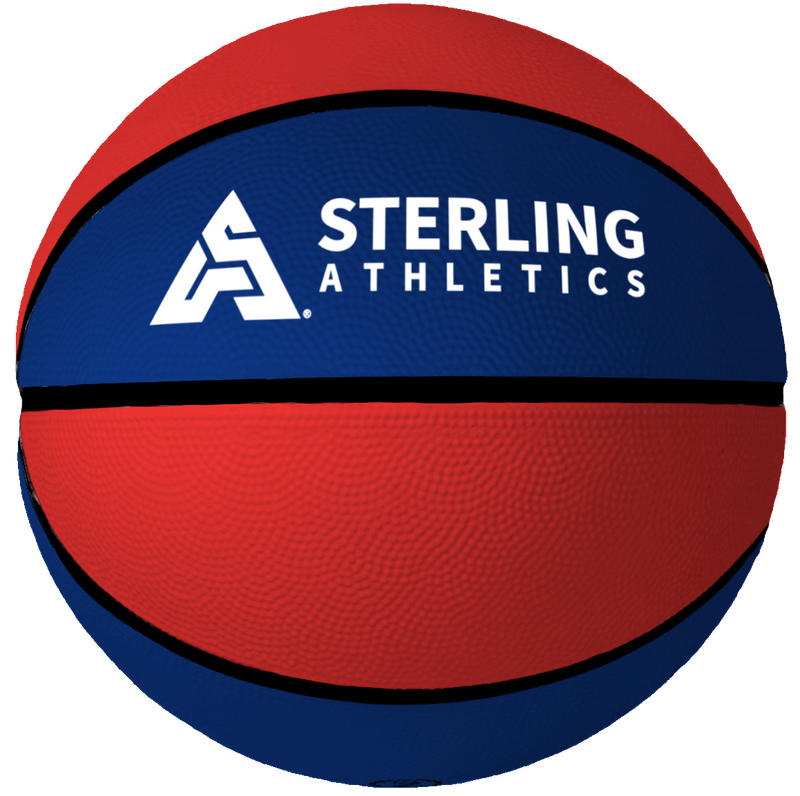 Sterling Athletics Navy/Red Indoor/Outdoor Rubber Basketball