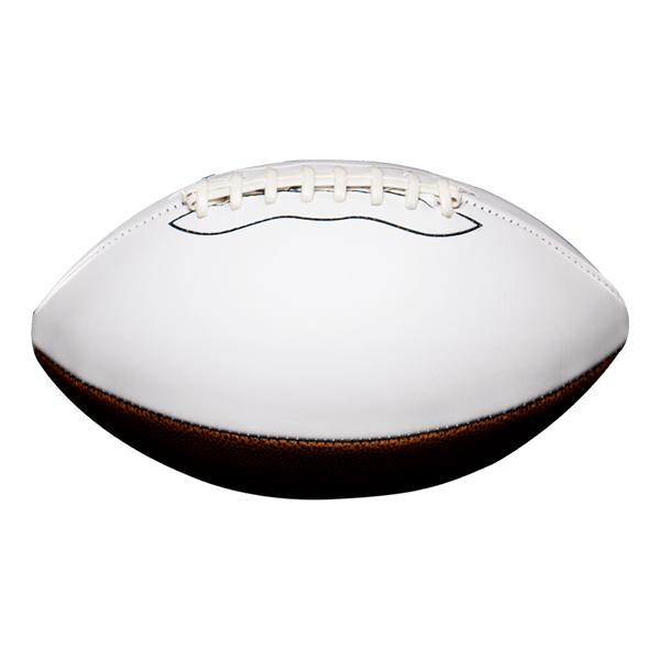 Sterling Athletics White Matte & Synthetic Leather Signature Football